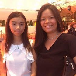 china night monaco 2017 chloe cornu wong and mum 2