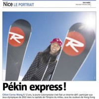 Nice Matin (Feb 14, 2018) - Portrait of Chloe Cornu Wong